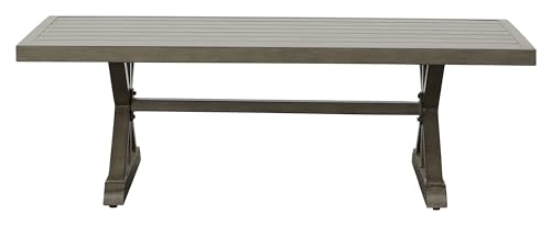 Steve Silver Co Jones Aluminum Coffee Table, Light Brown