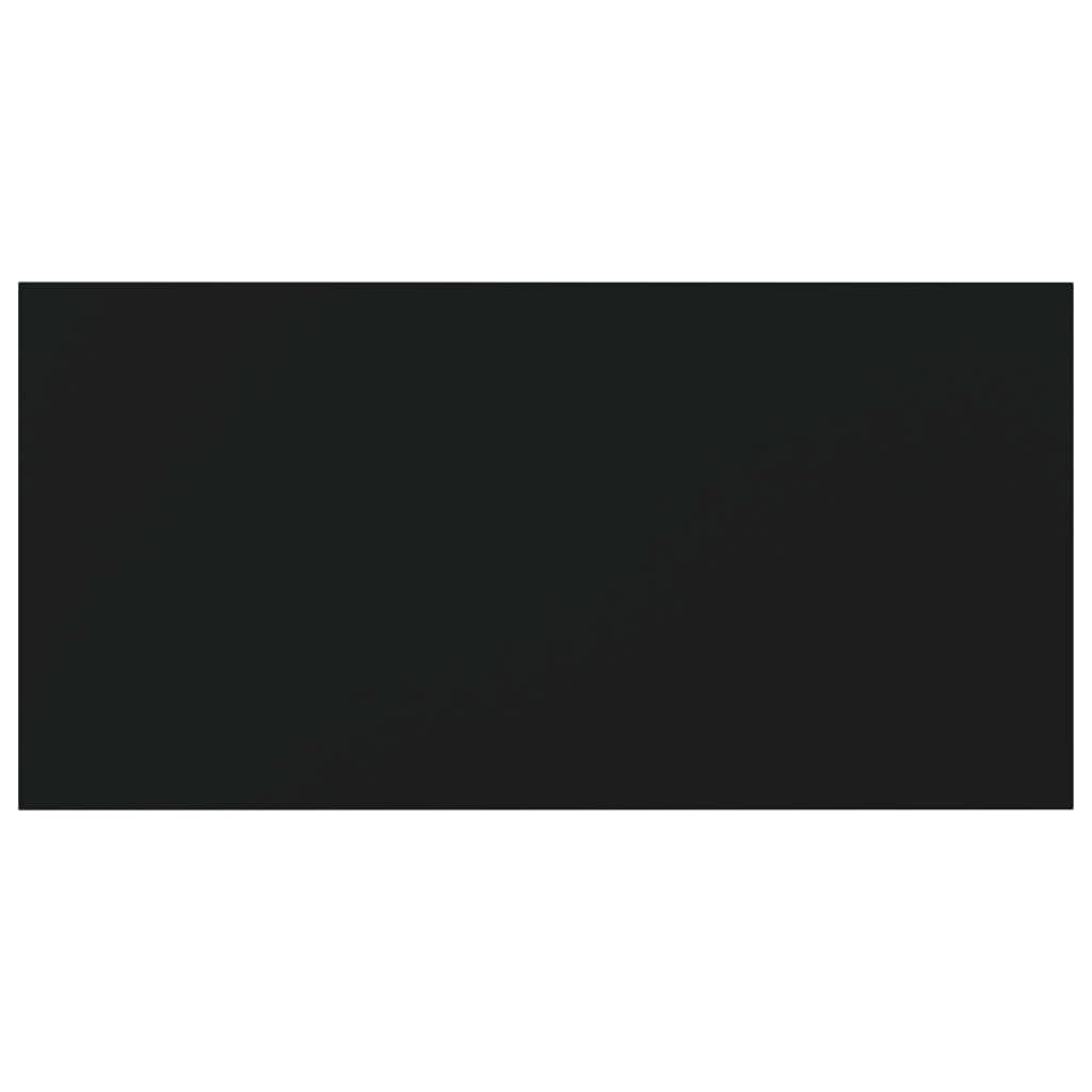 vidaXL Bookshelf Boards Pack of 4 in Black - Durable Engineered Wood - Extra Storage Solution - Ideal for Replacements or Additional Shelves - Size 31.5&quot;x15.7&quot;x0.6&quot;