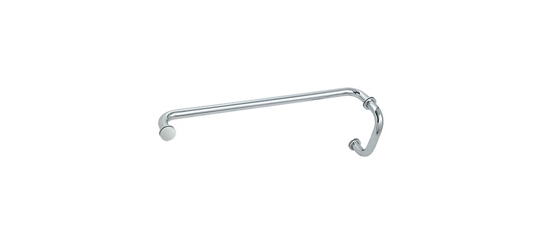 CRL  BM  Chrome 6  Pull Handle 24  Towel Bar Combination with Metal Washers
