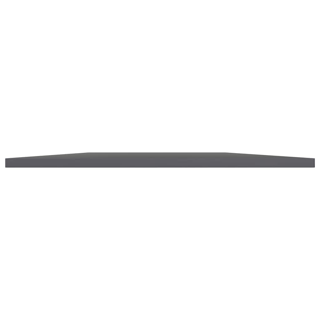 vidaXL High Gloss Gray Engineered Wood Bookshelf Boards - Modern Designed, Space-Efficient Storage Solution for Home or Office