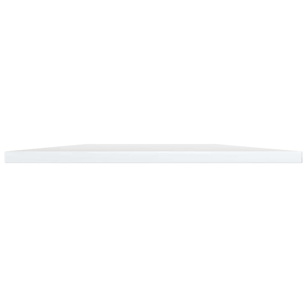vidaXL High Gloss White Bookshelf Boards: Set of 8, Engineered Wood, Modern Style, 15.7x19.7x0.6 Size