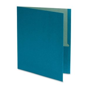 Twin Pocket Portfolios, Recycled, Blue, 25/Box (Ess78502)
