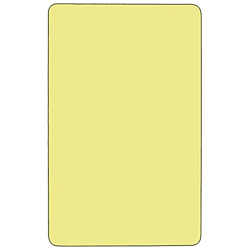 Flash Furniture 30x48 Yellow Activity table, 48&quot; D x 30&quot; W x 25.13&quot; H
