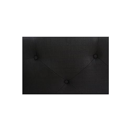 Best Master Furniture Vero Tufted Wingback Platform Bed, King Black