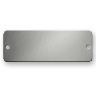 Stainless Steel Tags - 3 X 1 Rectangle 316 Grade