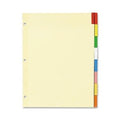 Wilson Jones Insertable Tab Indexes,8 X Tab - 8.5' X 11' - 1 Set - Multicolor Tab