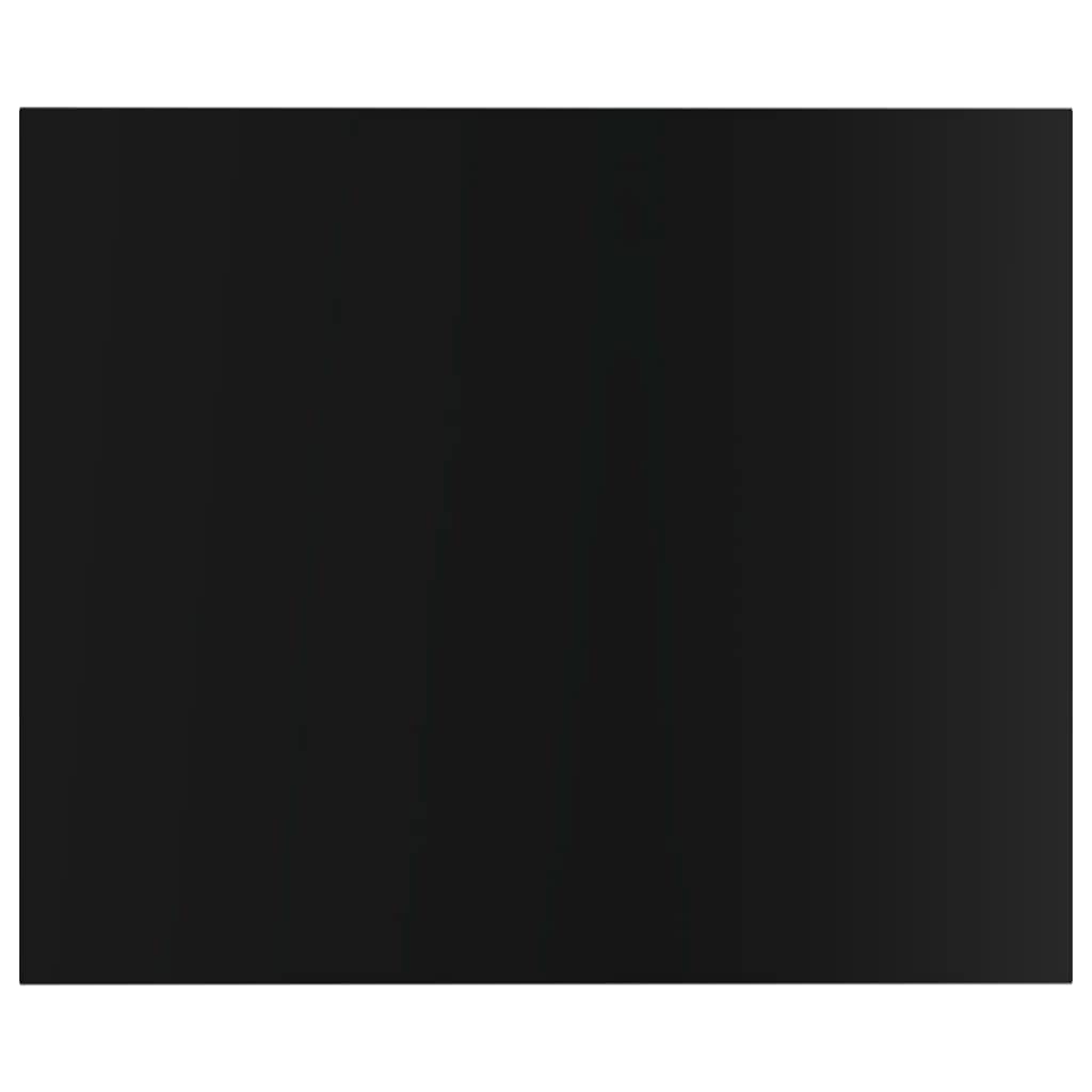 Bookshelf Boards -SKM Bookshelf Boards 4 pcs High Gloss Black 23.6&quot;x19.7&quot;x0.6&quot; Chipboard