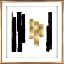 Lorell LLR04476 Blocks Design Framed Abstract Artwork