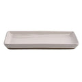 Sweet Water Decor Stoneware Tray for Home - Cream Speckled | Kitchen and Bathroom Dispenser Holder | Jewelry Dish | Glass Soap H