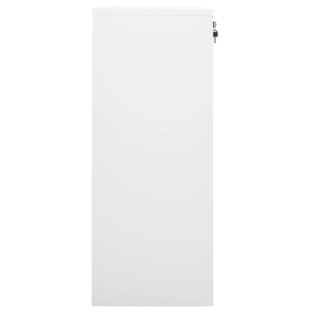 Vidaxl Office Cabinet White 35.4&quot;X15.7&quot;X40.2&quot; Steel