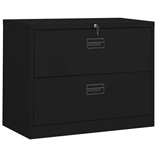 SKM Filing Cabinet Filing Cabinet File cabinets with Drawers Office File cabinets for Home Office File Cabinet with Lock Black 35.4&quot;x18.1&quot;x28.5&quot; Steel