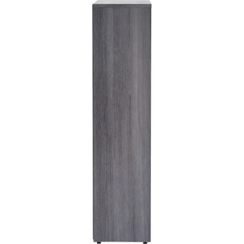 Lorell Weathered Charcoal Laminate Bookcase 48&quot;x36&quot;