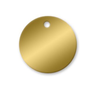 Brass Tags - 2 Inch Circle Pk/25