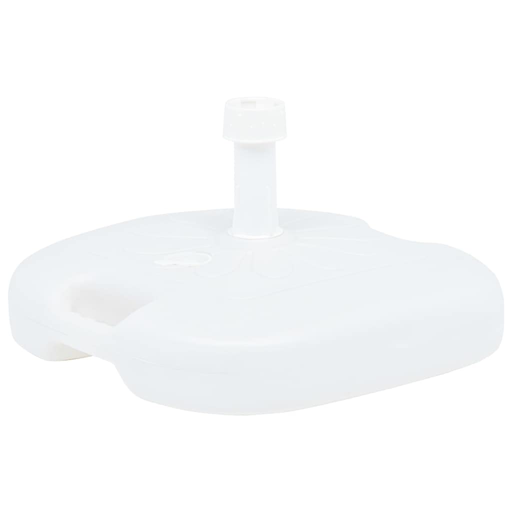 vidaXL Umbrella Base Sand/Water Filled 4.2 gal White Plastic