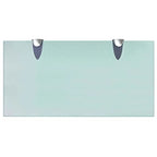 vidaXL 1/2x Floating Shelf Glass Wall Shelf Multi Sizes Black/Transparent