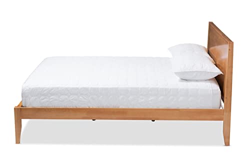 Baxton Studio Marana Modern and Rustic Wood Full Platform Bed