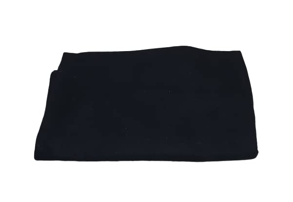 MAMRAJ Plain Acrylic Wool Blankets, FullLength, SolidDesign Single Bed (Black, 225 cm x 150 cm)