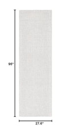 Safavieh Abstract Collection Runner Rug - 2'3'' X 8', Light Grey & Ivory, Handmade Wool, Ideal For High Traffic Areas In Living