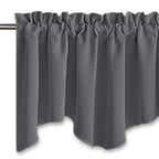 Nicetown 6 Panels Kitchen Valances For Windows Living Room Bedroom Decor, Smal Valances Rod Pocket Farmhouse Country Rustic Bath