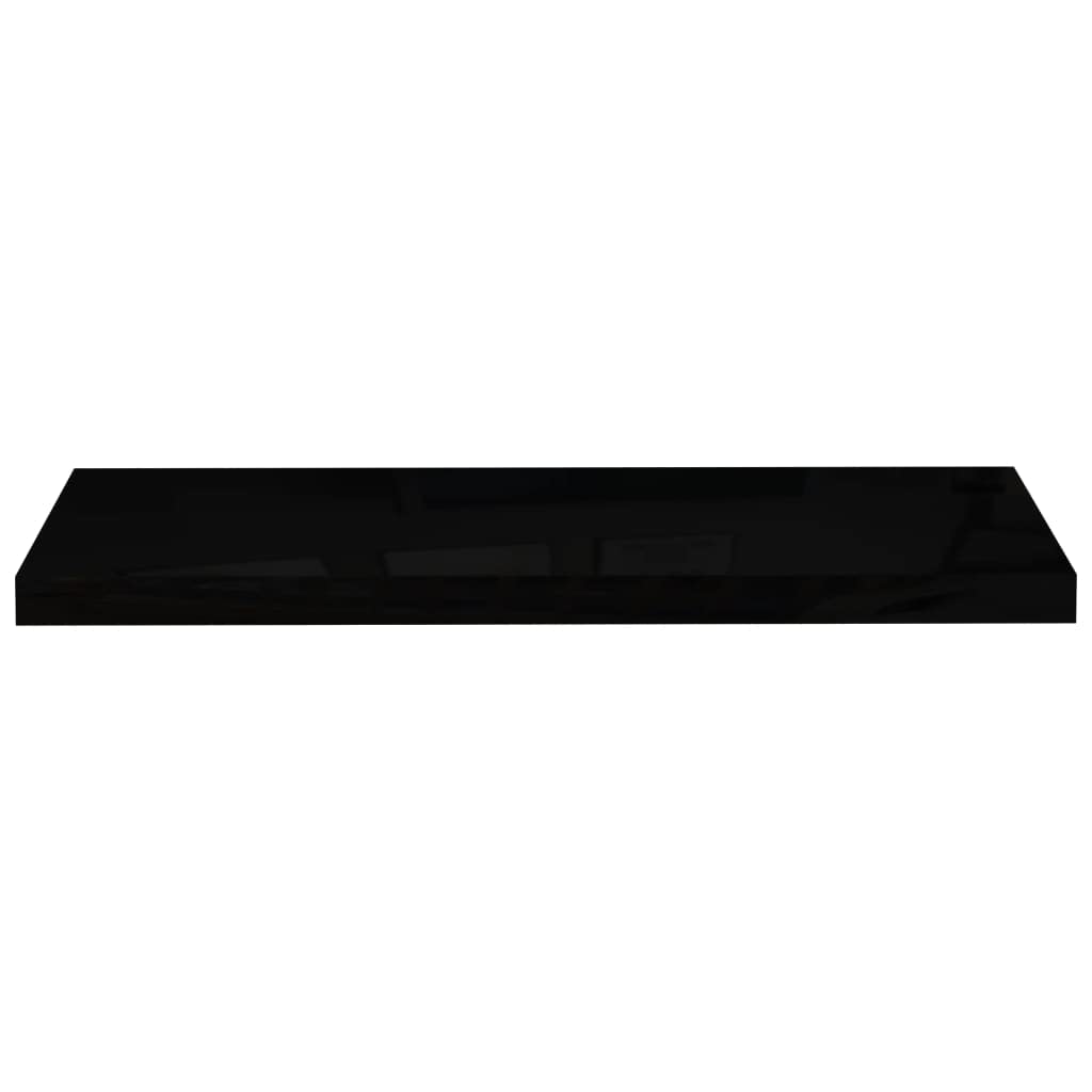 Vidaxl Floating Wall Shelf High Gloss Black 31.5''X9.3''X1.5'' Mdf