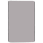 Flash Furniture Wren Mobile 30''W X 48''L Rectangular Grey Thermal Laminate Activity Table - Height Adjustable Short Legs