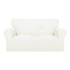 Purefit 100% Dual Waterproof Couch Cover Slipcovers For Couches And Sofas - Stretch Non Slip Fleece Sofa Covers Washable, Leakproof Furniture Protector For Kids, Pets, Dog (Loveseat, Beige)