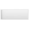 vidaXL Modern Bathroom Mirror/Engineered Wood Acrylic/Wall-Mountable Contemporary Design/White 39.4x0.6x14.6