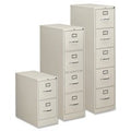 Hon 310 Series Vertical Files W/Locks-5 Drawer File, Vertical,Legal,18-1/4"X26-1/2"X60",Light Gray