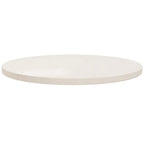 vidaXL Solid Pinewood Round Table Top for Dining, Coffee, and Garden Tables – White - Ø23.6"x1"