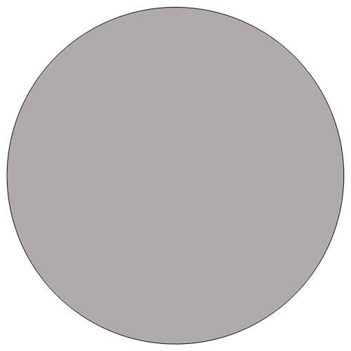 Flash Furniture Wren 60'' Round Grey Thermal Laminate Activity Table - Height Adjustable Short Legs