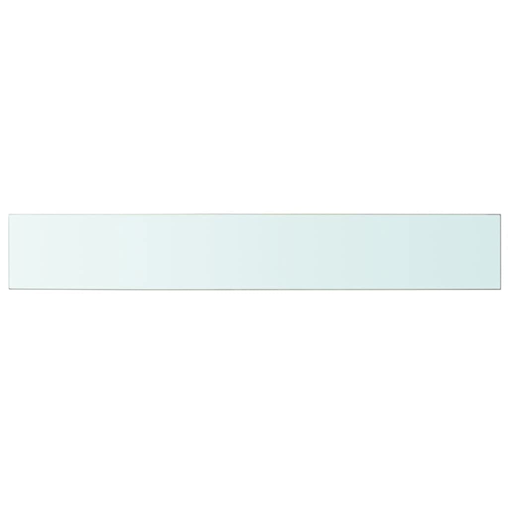 vidaXL Wall Shelf Set – Floating & Tempered Glass Shelves - Modern Clear Glass Shelf Panels 39.4&quot;x5.9&quot;