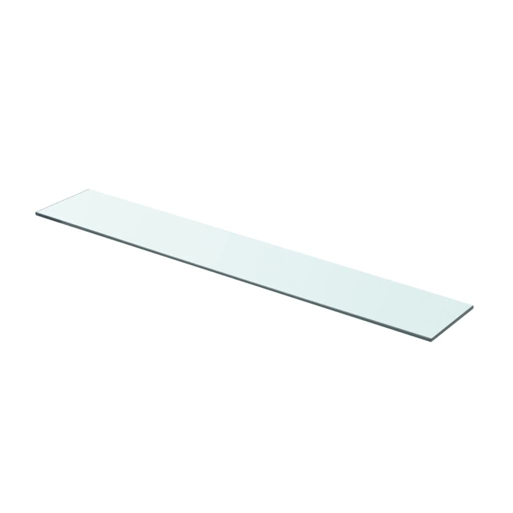 vidaXL Wall Shelf Floating Shelf Display Shelf 2 Pcs - Glass Floating Display Shelves Wall-Mounted - 31.5&quot; L x 4.7&quot; W - Clear
