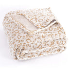 Pleasant Boulevard | Leopard Throw Blanket Fleece, Premium Lightweight Cozy Warm Plush Microfiber Bedspread For Couch Sofa And B