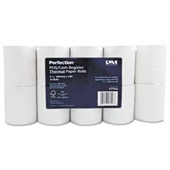 Single Ply Thermal Cash Register/Pos Rolls, 3 1/8' X 230 Ft., White, 10/Pk