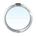 Rucci 3-in-1 Magnifying Compact Mirror, Clear Acrylic, 4 Inch Diameter