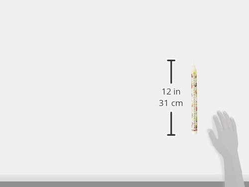 Alexander Taron 5001W German Countdown Tradition Winter White Wax Christmas Advent Candle,Gray,12 Inch