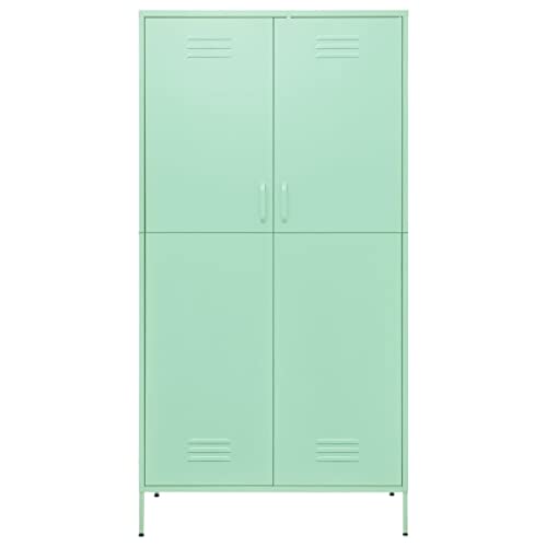 vidaXL Wardrobe Mint 35.4x19.7x70.9 Steel