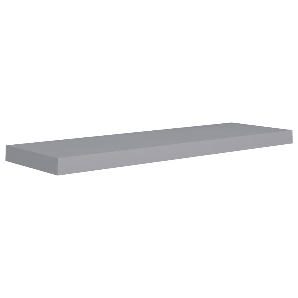 Vidaxl Floating Wall Shelves 2 Pcs Gray 31.5''X9.3''X1.5'' Mdf
