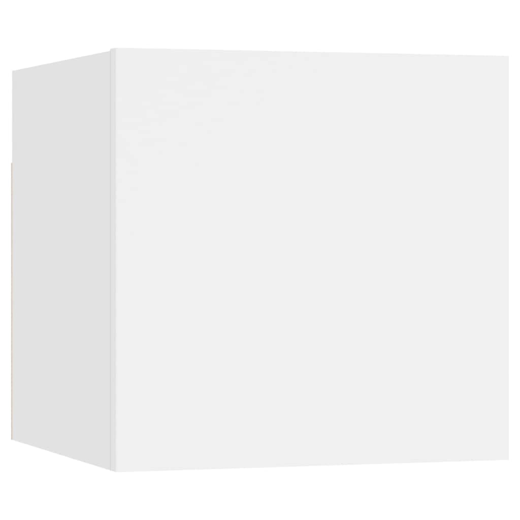 vidaXL TV Cabinet Set 9 Piece Home Living Room Bedroom Furniture HiFi Stereo Cabinet TV Stand Media Unit Entertainment Center Engineered Wood White