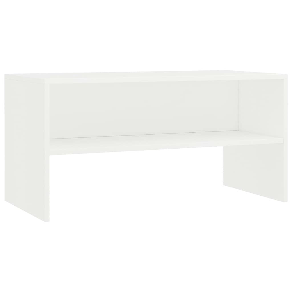 vidaXL TV Stand, TV Unit for Living Room, Sideboard with Compartment, Entertainment Center Media Unit Cupboard, Modern Style, White Engineered Wood