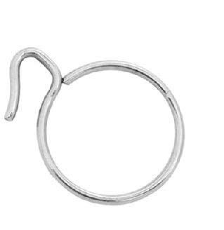 HIRDAY Metal Curtain Rings (Silver, 7 feet)  Set of 30 Pcs
