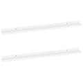 vidaXL Wall Shelves 2 Pcs, Floating Shelves, Display Shelves, Wall Mounted Shelves for Book DVD Photo Frame Trophy Display, Mode