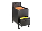 Safco Products Locking Mobile Tub File With Drawer, Letter Size, Black
