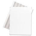 Tab59534 Transcription Label,Unruled,1/Sheet,8-1/2'X11',1000/Bx,White.