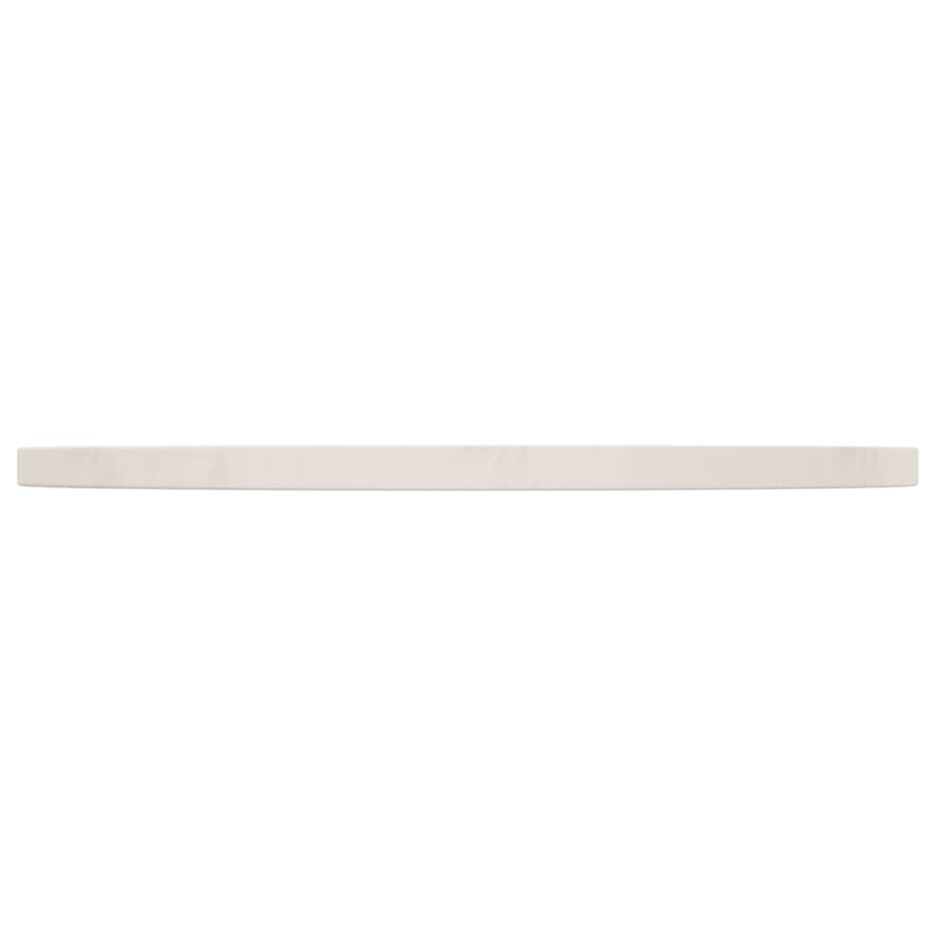 vidaXL Solid Pinewood Round Table Top for Dining, Coffee, and Garden Tables – White - Ø23.6"x1"