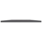 vidaXL Bookshelf Boards Floating Shelf 8 Pcs - High Gloss Gray - Engineered Wood - 15.7" x 19.7" x 0.6" - Versatile & Stylish Storage Solution