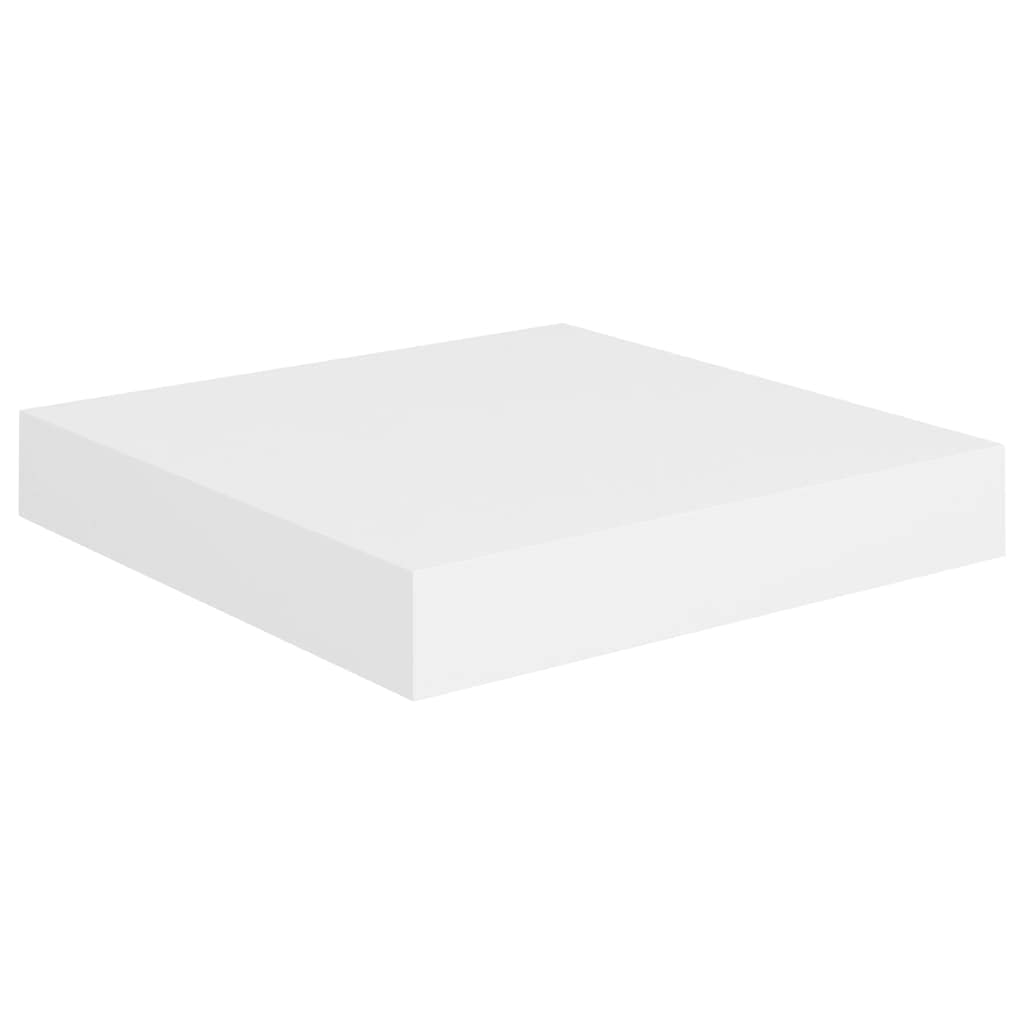 vidaXL Floating Wall Shelf in White 9.1x9.3x1.5 - Modern, Blendable Honeycomb MDF and Durable Metal Frame - Ideal for Showcasing