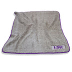 Logo Brands Ncaa Lsu Tigers Frosty Fleece Throw Blanket (50' X 60') - Soft Sherpa Material With Team Logo, Team Color Trim