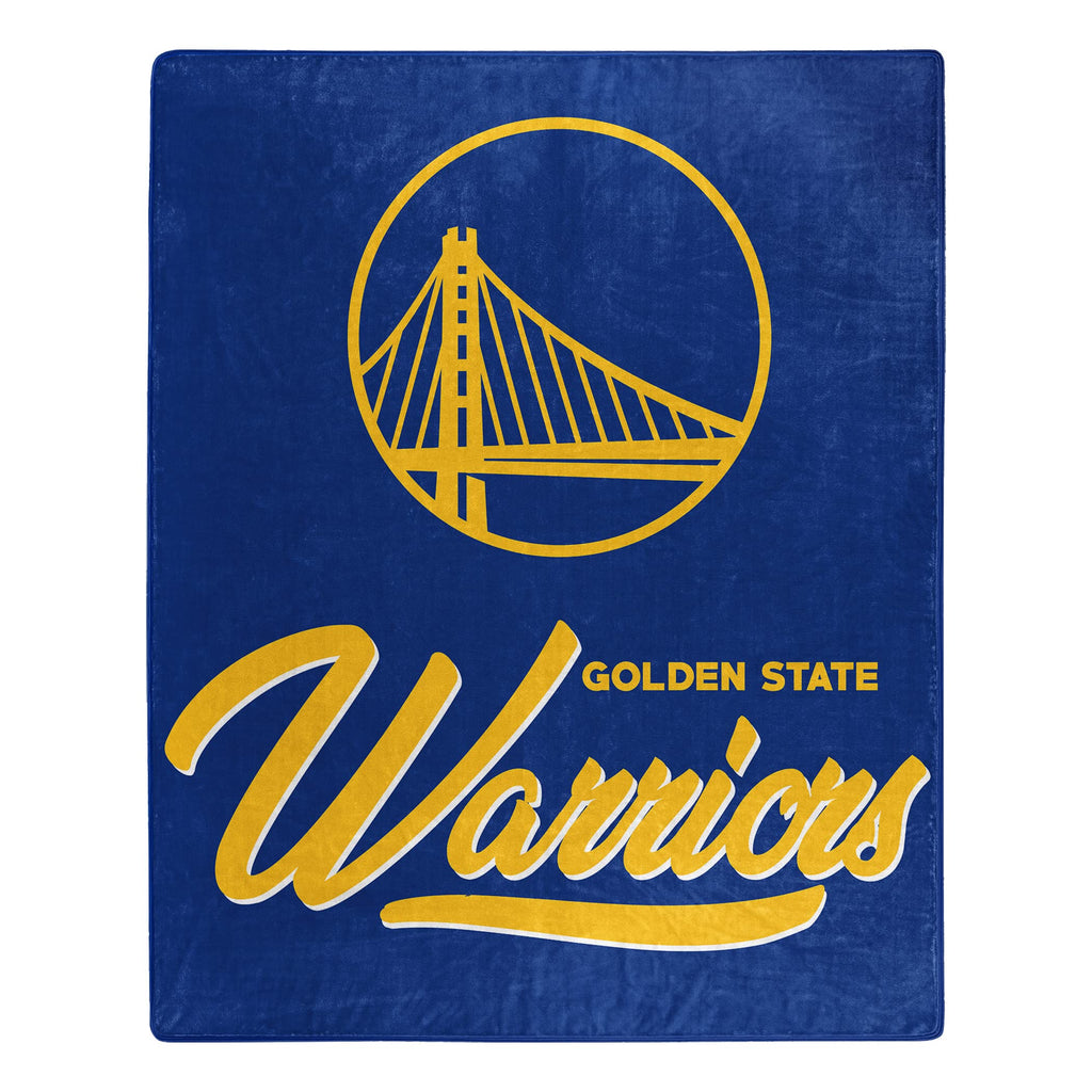 Golden State Warriors Blanket 50X60 Raschel Signature Design