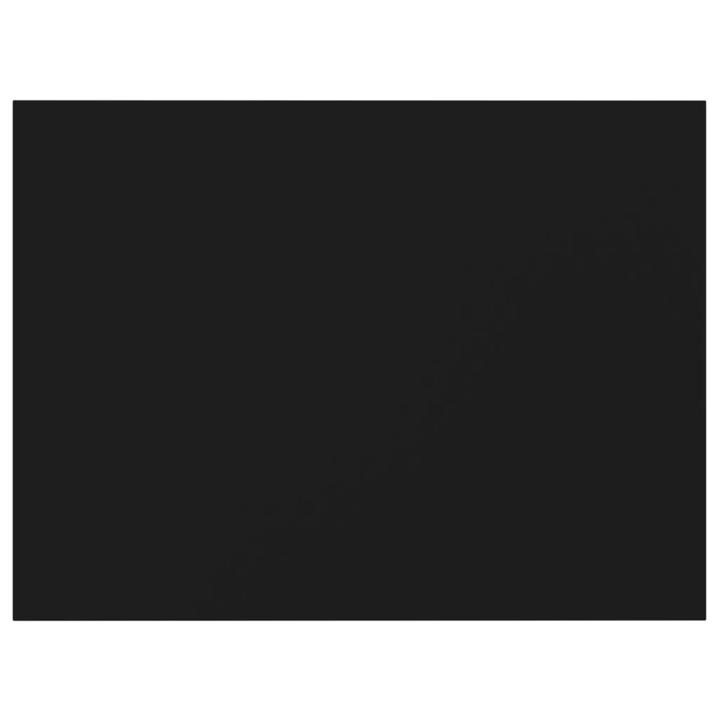 vidaXL Engineered Wood Bookshelf Boards in Elegant Black Finish, Easy to Install and Clean, Spacious Design for Home and Office Storage